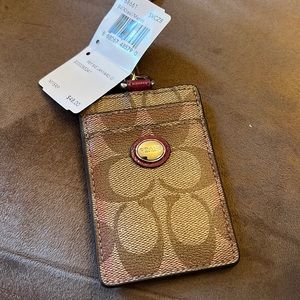 Coach ID Lanyard with tags